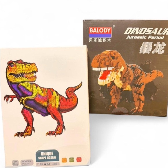 Balody Other - Balody Block set & Dinosaur Jigsaw Puzzle NEW Sealed Recommended Age 14+